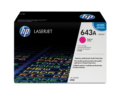 HP Toner Q5953A (643A) - Magenta - Kapazitt: 10.000 Seiten (Q5953A) 