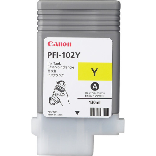 Canon LUCIA PFI-102 Y - Tintenbehlter - 1 x pigmentiertes Gelb (0898B001) 
