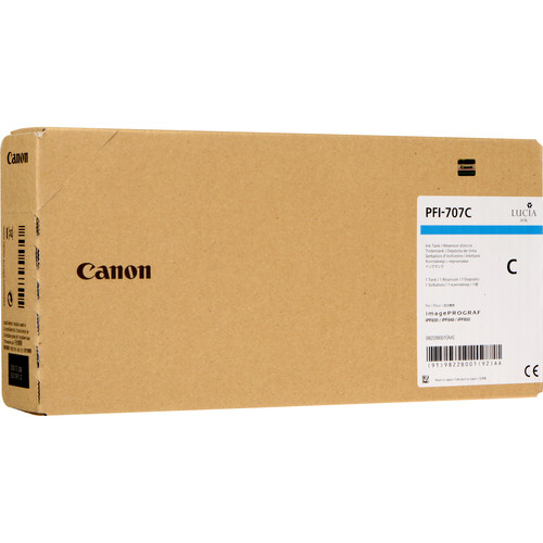 CANON PFI-707 C Tinte cyan Standardkapazitt 700ml 1er-Pack 