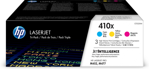 HP 410X Original LaserJet Toner Cyan/Magenta/Gelb High Yield (3-pack) 