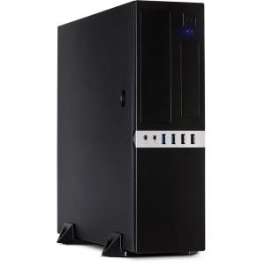 Inter-Tech IT-503 - Desktop Slimline - Mini-ATX - ohne Netzteil (TFX12V) - Matt Black - USB/Audio (88881270) 