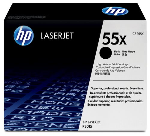 Toner schwarz 55X (CE255X) schwarz, Retail 
