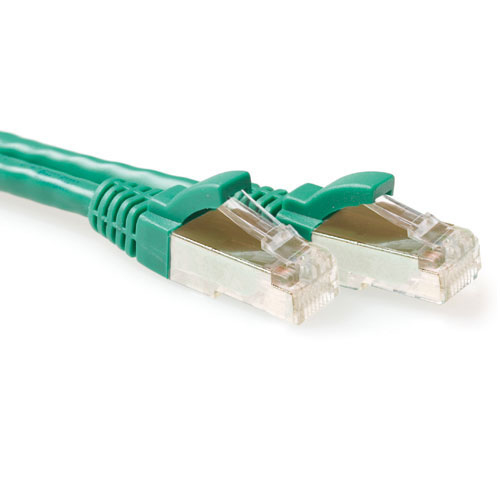 ACT Green 30 meter LSZH SFTP CAT6A patch cable snagless with RJ45 connectors CAT6A S/FTP LSZH SNG GN 30.00M (FB7730) 