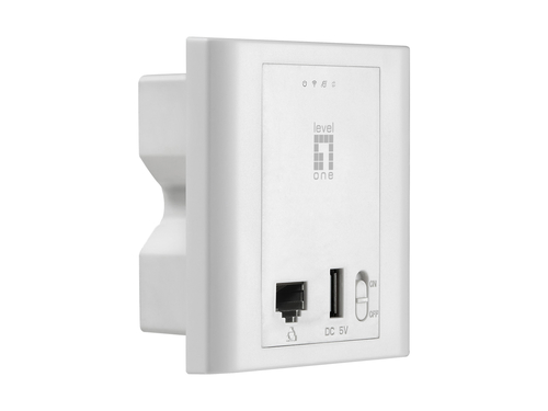 LevelOne WAP-6221 - Drahtlose Basisstation - 802.11b/g/n - 2.4 GHz - Unterputz (WAP-6221) 