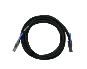QNAP - Externes SAS-Kabel - SAS 12Gbit/s - 4x Mini SAS HD (SFF-8644) (M) bis 4x Mini SAS HD (SFF-8644) (M) - 3,0m - Schwarz (CAB-SAS30M-8644) 