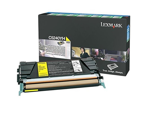 Lexmark - Hohe Ergiebigkeit - Gelb - Original - Tonerpatrone LCCP, LRP - fr C524, 524dn, 524dtn, 524n, 524tn, 532dn, 532n, 534dn, 534dtn, 534n (C5240YH) 