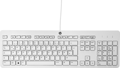 HP Business Tastatur Slim USB wei englisch 