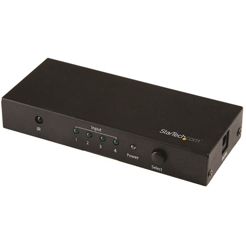 StarTech.com 4-Port HDMI Switch - 4K HDMI Switch Box - Ultra HD 4K 60Hz - Video/Audio-Schalter - 4 x HDMI - Desktop (VS421HD20) 