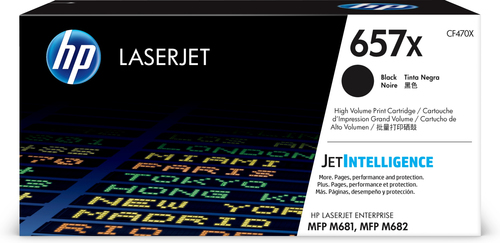 HP 657X - Hohe Ergiebigkeit - Schwarz - Original - LaserJet - Tonerpatrone (CF470X) - fr LaserJet Enterprise MFP M681dh, MFP M681f, LaserJet Enterprise Flow MFP M681z, MFP M682z (CF470X) 