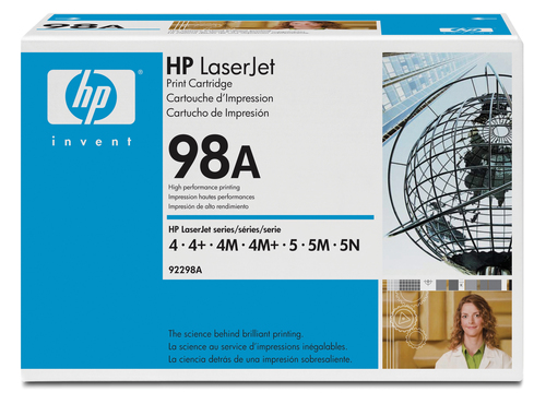 HP Toner 92298A (98A) - Schwarz - Kapazitt: 6.800 Seiten (92298A) 