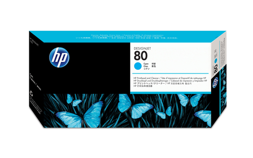 HP 80 Original Druckkopf cyan Standardkapazitt 2.500 Seiten 1er-Pack 