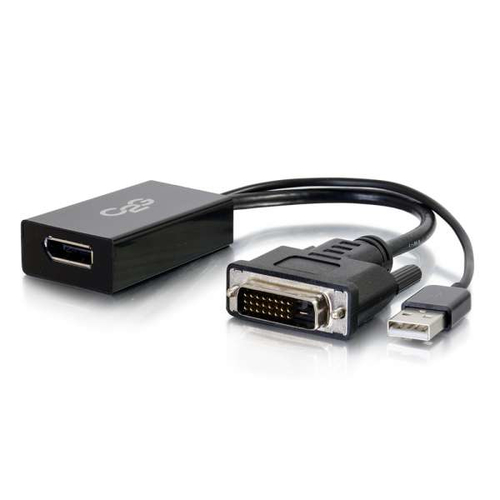 C2G DVI to DisplayPort Adapter Converter - Videokonverter - DVI - Schwarz 