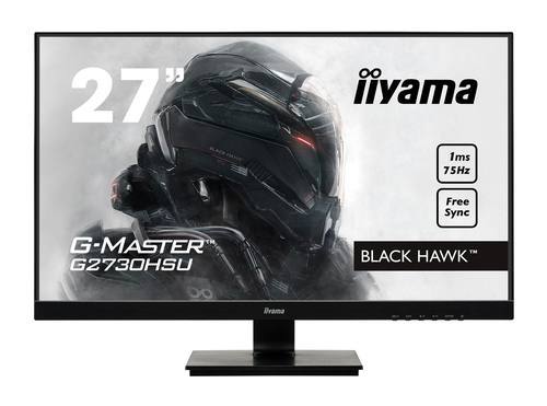 68,6cm/27'' (1920x180) iiyama G-Master Black Hawk Gaming G2730HSU-B1 1ms 16:9 75Hz USB VGA HDMI DisplayPort VESA Speaker Full HD Black 