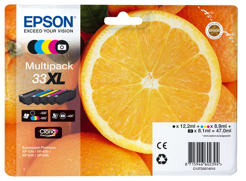 EPSON 33XL Multipack non-tagged - Claria Premium Ink Orange 