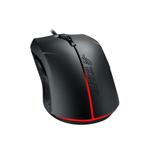 ASUS ROG Strix Evolve - Maus - Fr Linkshnder - optisch - 8 Tasten - verkabelt - USB 