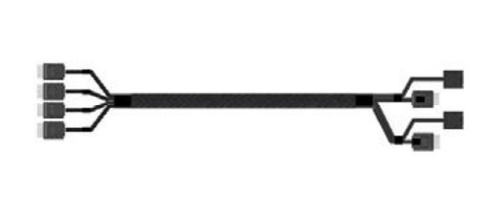 Intel - SATA- / SAS-Kabel - 4i MiniLink SAS (SFF-8611) (M) gerade bis 4i MiniLink SAS (SFF-8611) (M) rechtwinklig - 87.5 cm 