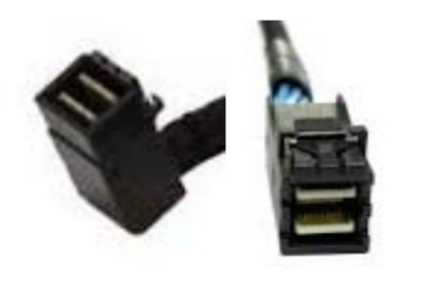 Intel mSAS-HD Cable Kit AXXCBL650HDHRT - Internes SAS-Kabel - 4x Mini SAS HD (SFF-8643) (M) gerade bis 4x Mini SAS HD (SFF-8643) (M) rechtwinklig - 65 cm (Packung mit 2) 