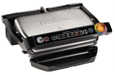 OptiGrill Smart GC730D, Kontaktgrill schwarz/silber, 2.000 Watt 