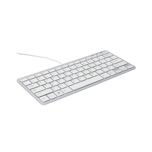 R-GO Compact-Tastatur BE-Layout wei 