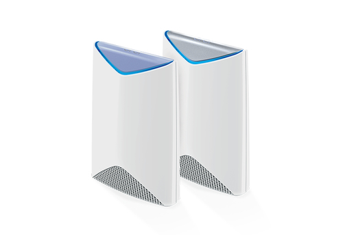 NETGEAR Orbi Pro SRK60 - WLAN-System (Router, Extender) - GigE - 802.11a/b/g/n/ac - Tri-Band - wandmontierbar, ceiling-mountable - bis zu 465 qm 