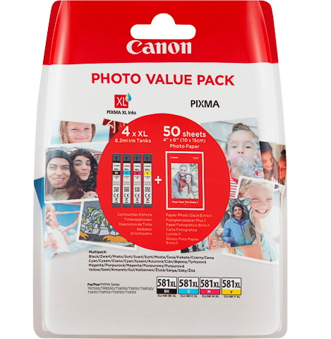 CANON INK CLI-581XL BK/C/M/Y PHOTO 