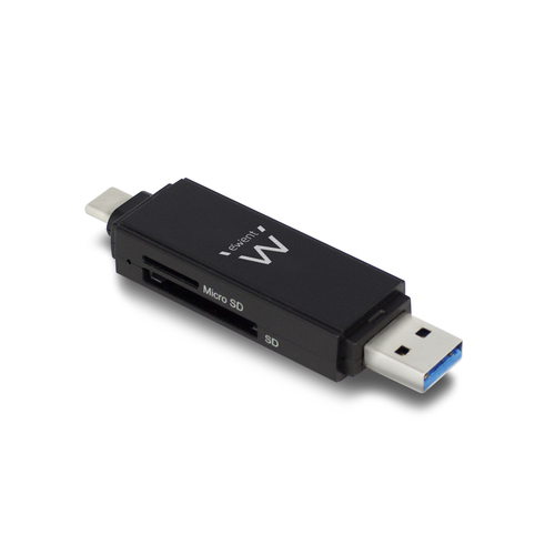 Eminent Ewent EW1075 - Kartenleser (SD, TransFlash, microSD, SDHC, microSDHC, SDXC, microSDXC) - USB 3,1 Gen 1 / USB-C (EW1075) 