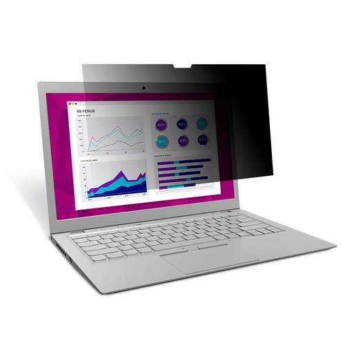 3M High Clarity Privacy Filter HCNMS001 - Notebook-Privacy-Filter - 34.3 cm (13.5 Zoll) - Schwarz - fr Microsoft Surface Book 