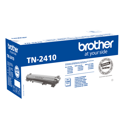 Brother TN2410 - Schwarz - Original - Tonerpatrone - fr Brother DCP-L2510, L2530, L2550, HL-L2350, L2370, L2375, MFC-L2710, L2713, L2730, L2750 (TN-2410) 