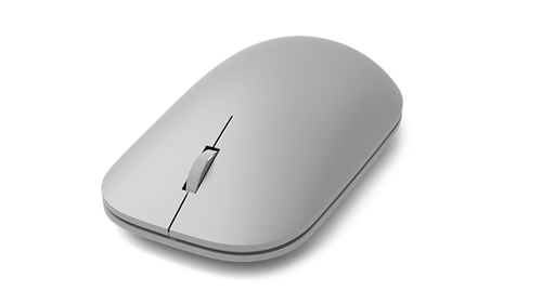 Microsoft Modern Mouse - Maus - rechts- und linkshndig - optisch - 2 Tasten - kabellos - Bluetooth 4.0 - soft silver 