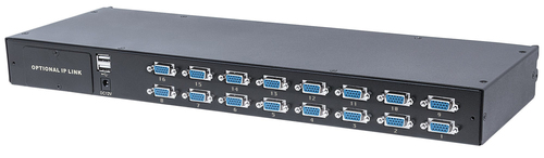 Intellinet Modular 16-Port VGA KVM Switch - KVM-Switch - 16 x KVM port(s) - Desktop, an Rack montierbar (507844) 