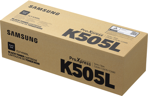 Samsung CLT-K505L - Hohe Ergiebigkeit - Schwarz - Original - Tonerpatrone - fr ProXpress C2620DW, C2670FW, C2680FX 