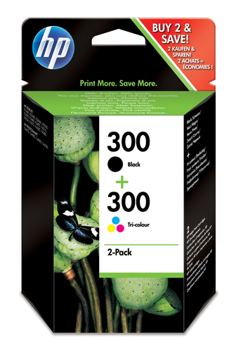 Hewlett-Packard HP 300 - Druckerpatrone - 1 x Schwarz, Gelb, Cyan, Magenta - 200 Seiten (CN637EE) 