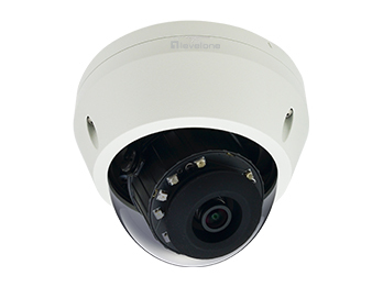 LevelOne FCS-3307 - Netzwerk-berwachungskamera - Kuppel - Auenbereich, Innenbereich - Vandalismussicher / Wetterbestndig - Farbe (Tag&amp;Nacht) - 5 MP - 2592 x 1944 - feste Brennweite - LAN 10/100 - MJPEG, H.264, RAW, H.265 - Gleichstrom 12 V / PoE Kl 