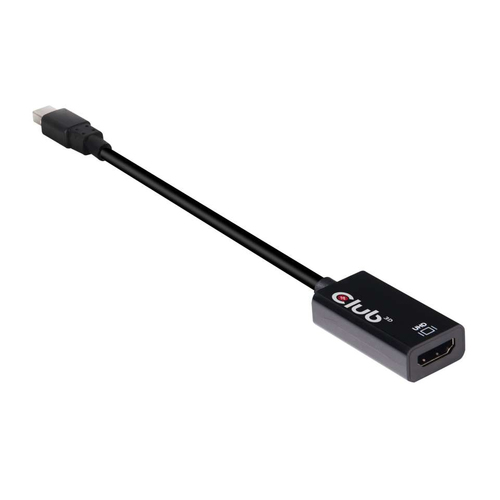 Club3D CAC-1180 Mini DisplayPort 1.4 auf HDMI 2.0a HDR aktiv MiniDisplayPort Stecker auf  HDMI Buchse schwarz 