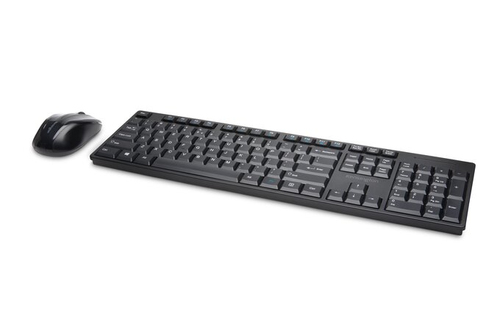 Kensington Pro Fit Low-Profile Desktop Set - Tastatur-und-Maus-Set - kabellos - 2.4 GHz - Spanisch - Schwarz 