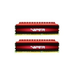 Patriot Extreme Performance Viper 4 Series - DDR4 - 16 GB: 2 x 8 GB - DIMM 288-PIN - 3733 MHz / PC4-29800 - CL17 - 1.35 V - ungepuffert - non-ECC - Schwarz / Rot 