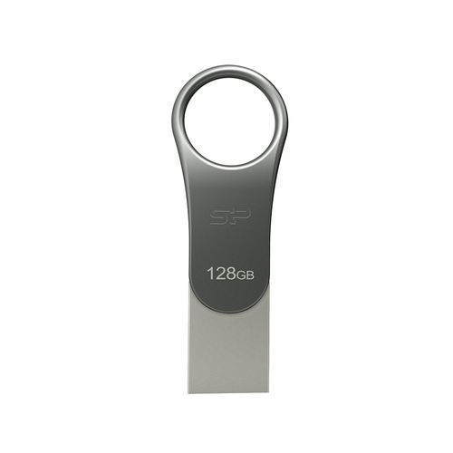 USB-Stick 128GB Silicon Power USB3.0 C80 Silver Type-C Ready 