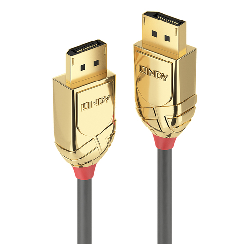 LINDY 15m DisplayPort Kabel Gold Line Aufloesung: 4096x2160 60Hz 4:4:4 8bit 