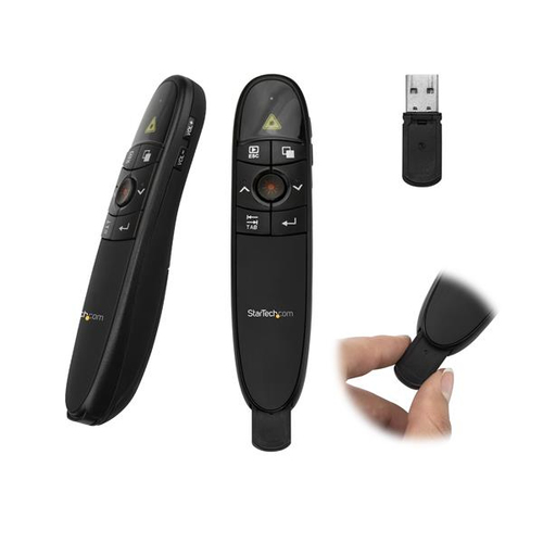 StarTech.com Presentations Fernbedienung - Wireless Presenter - PPT Fernbedienung - USB PowerPoint Presenter - 27m - Prsentations-Fernsteuerung - HF 