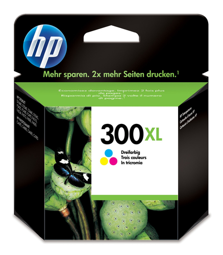 HP 300XL - 11 ml - Hohe Ergiebigkeit - farbstoffbasiert dreifarbig - Original - Tintenpatrone - fr Deskjet F2430, F2483, F2488, F4213, F4435, Envy 100 D410, 11X D411, 120, Photosmart C4685 