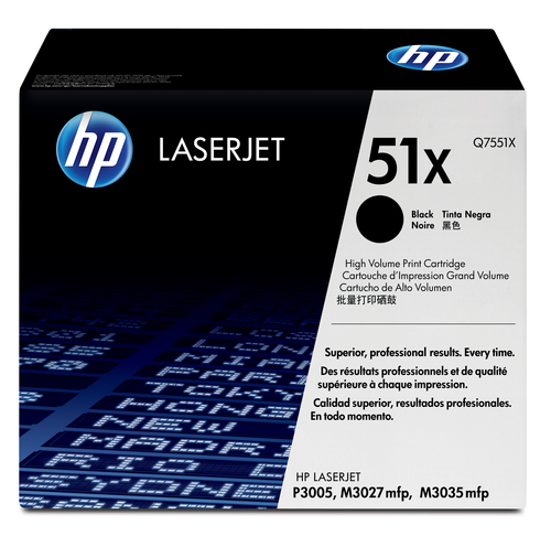 HP Toner Q7551X (51X) - Schwarz - Kapazitt: 13.000 Seiten (Q7551X) 