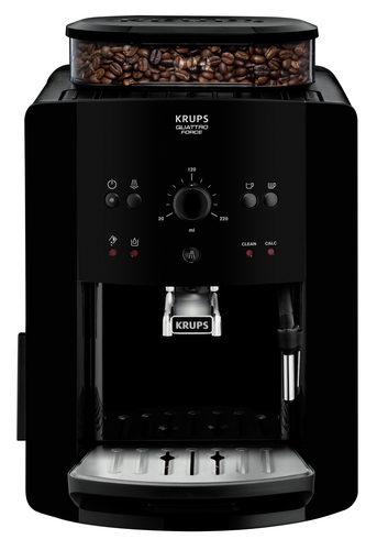 Krups EA 8110 Arabica Quattro Force Kaffeevollautomat Wassertankkapazitt: 1,8 Liter, Pumpendruck: 15 bar schwarz 