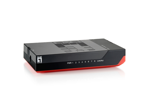 LevelOne GSW-0807 - Switch - 8 Anschlsse - EN, Fast EN, Gigabit EN - 10Base-T, 100Base-TX, 1000Base-T (0530150) 