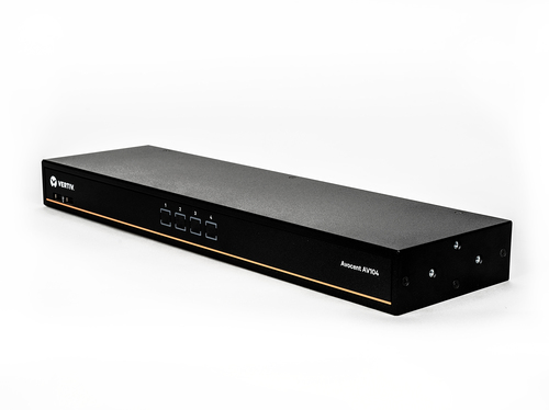 VERTIV 4-port rackmount or desktop single-user KVM switch 
