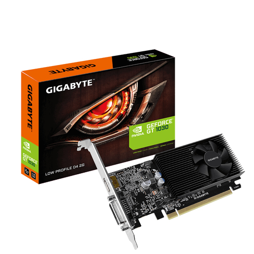 Gigabyte GT 1030 Low Profile D4 2G - Grafikkarten - GF GT 1030 - 2 GB DDR4 - PCIe 3.0 Low-Profile - DVI, HDMI 
