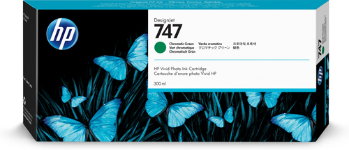 HP 747 300-ml Chromatic Green Ink Cartridge 