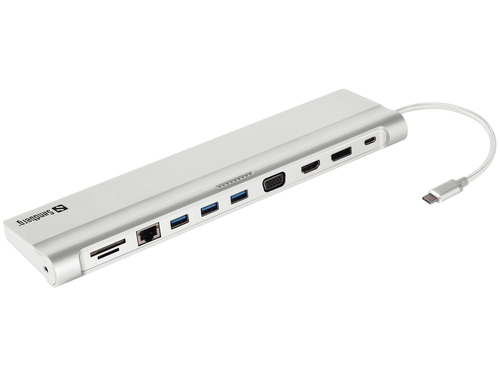 Sandberg USB-C All-in-1 Docking Station - Docking Station - USB-C 
