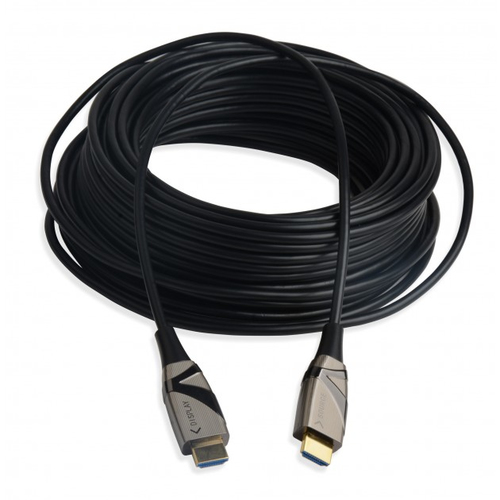TECHLY HDMI 4K 60Hz AOC LWL Kabel 2xHDMI Stecker 19polig Laenge 10m Hohe Bestaendigkeit bei EMI und RFI 