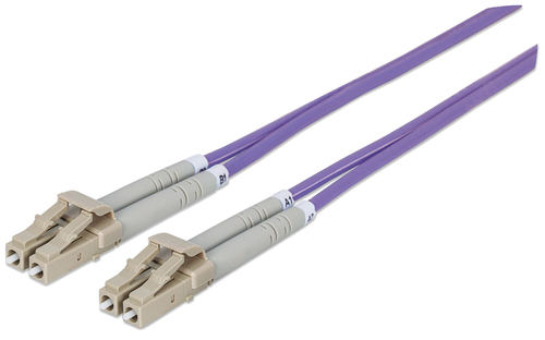 Intellinet - Patch-Kabel - LC Multi-Mode (M) - LC Multi-Mode (M) - 20,0m - Glasfaser - 50/125 Mikrometer - OM4 - halogenfrei - Violett (750981) 