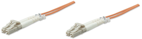 Intellinet - Patch-Kabel - LC Multi-Mode (M) - LC Multi-Mode (M) - 20,0m - Glasfaser - 50/125 Mikrometer - orange (472753) 
